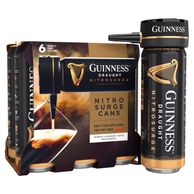 ™ Nitrosurge™ Stout Beer Cans Cans 6 X 558ml Guinness